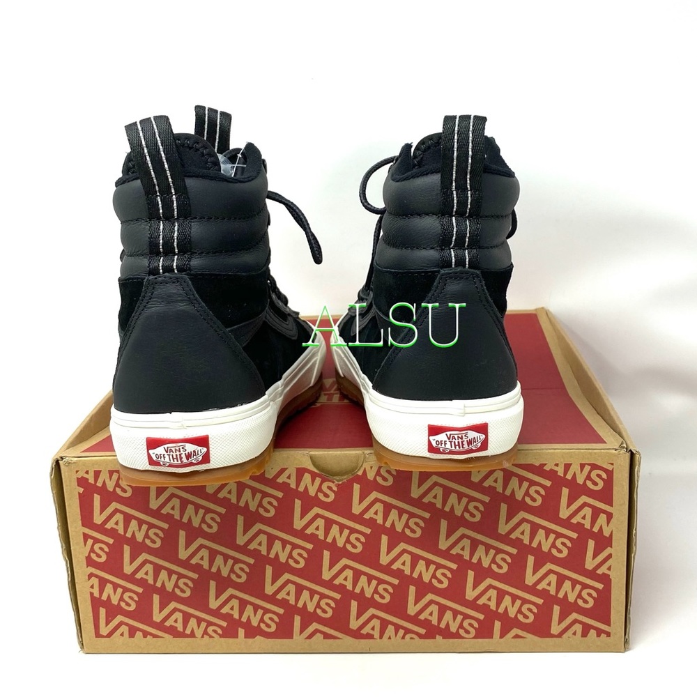 VANS SK8-HI MTE Dx LEATHER Black Men Boot Sneakers - Picture 9 of 13